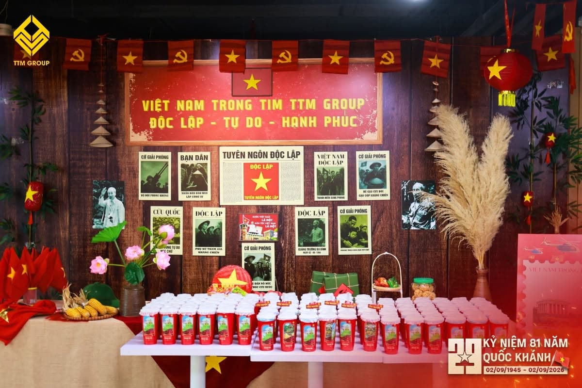 Không gian trưng bày chủ đề Việt Nam trong tim TTM Group