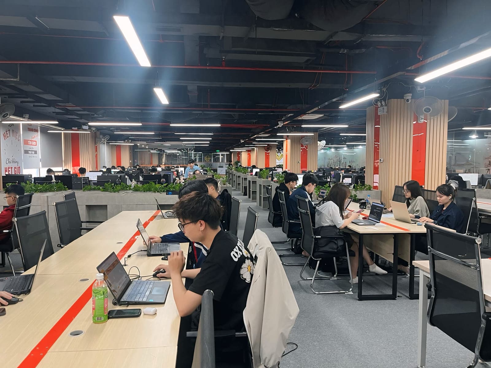 Đội ngũ tập trung làm việc trong giờ hành chính