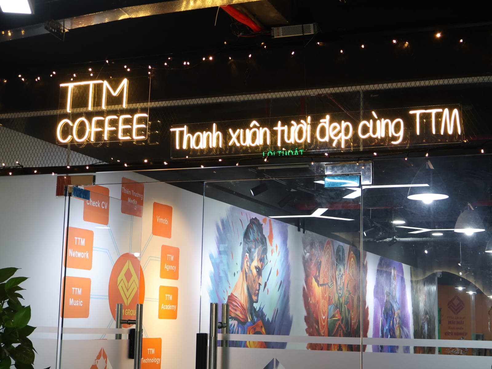 Khu TTM Coffee ngay trong văn phòng