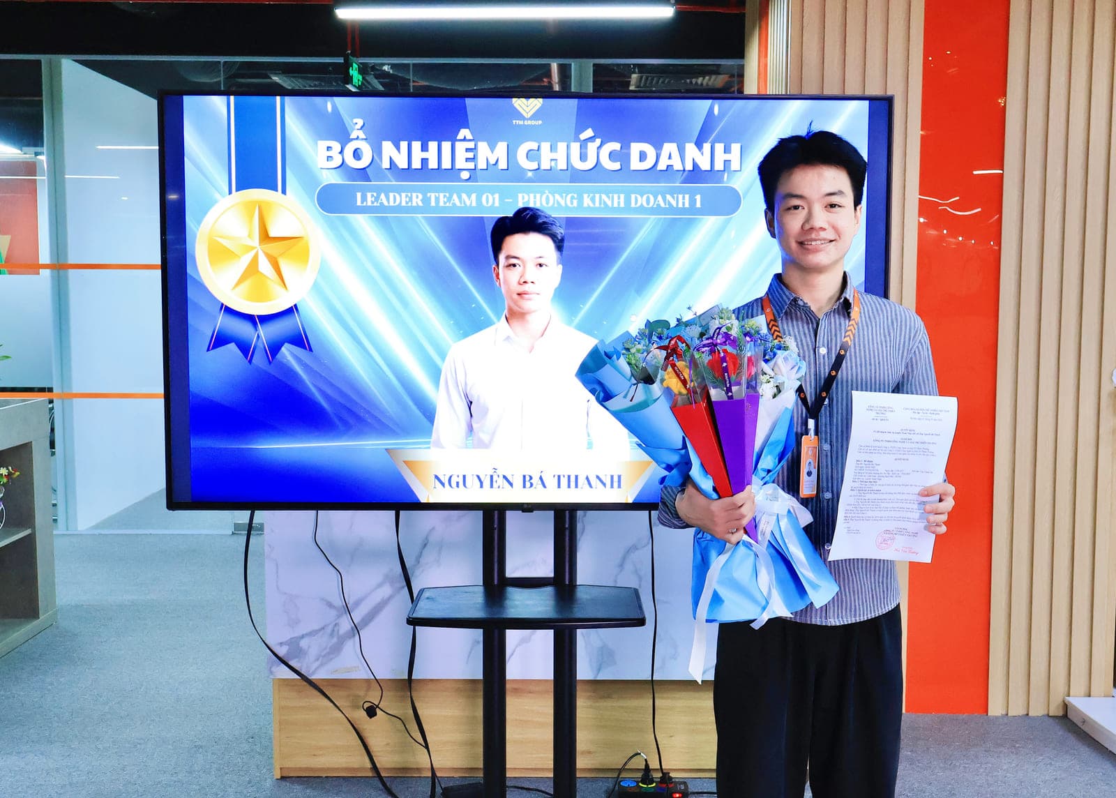 Buổi công bố bổ nhiệm chức danh trước toàn công ty