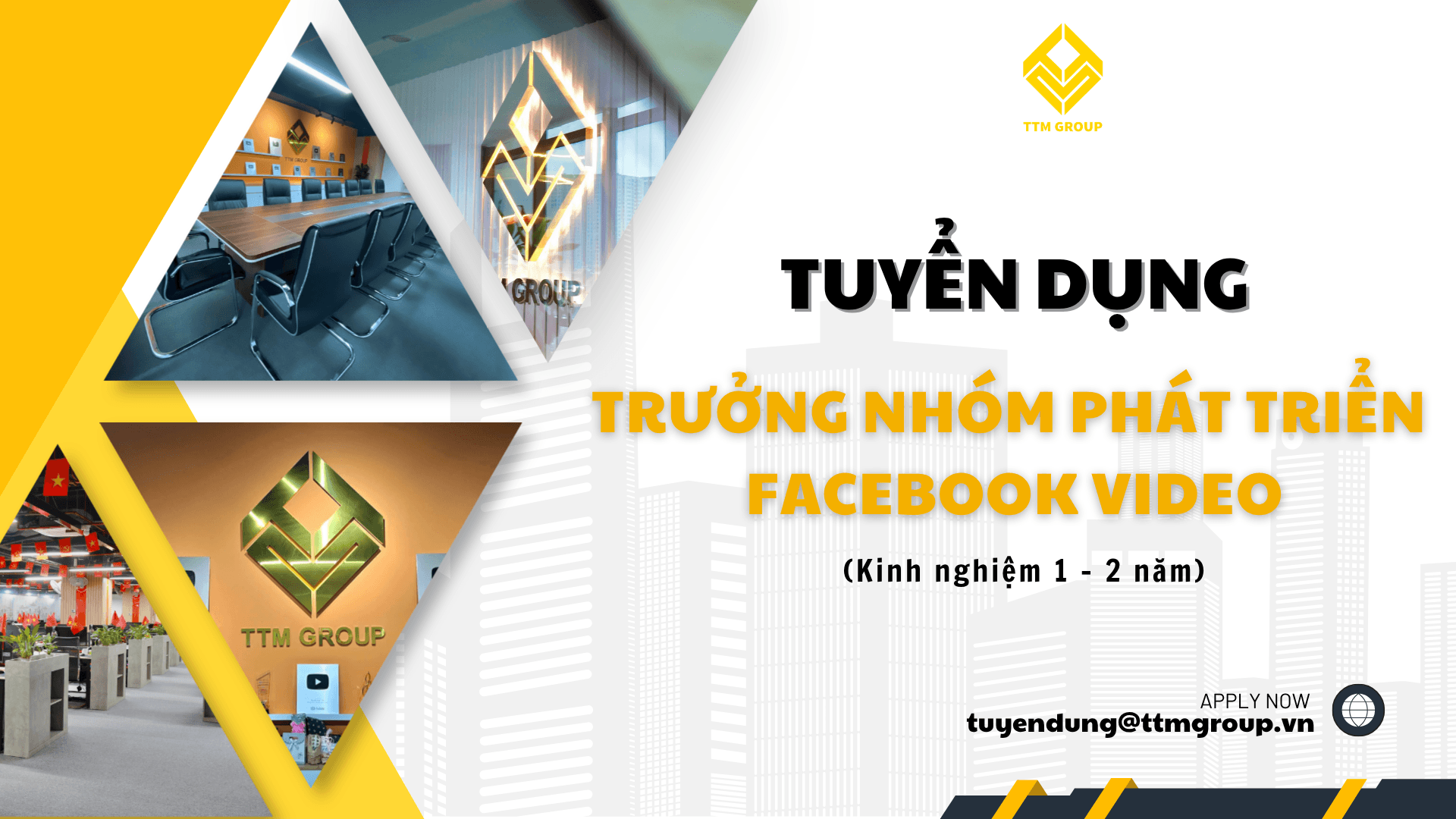 Tuyển Dụng Vị Trí Trưởng Nhóm Phát Triển Facebook Video
