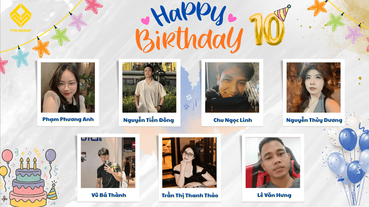 Sinh Nhật Tháng 10 – Hành Trình Lan Tỏa Niềm Vui Từ Trái Tim TTM Group