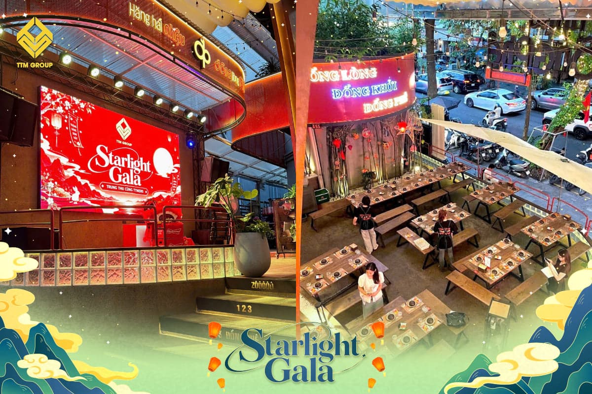 Không gian đêm tiệc Starlight Gala