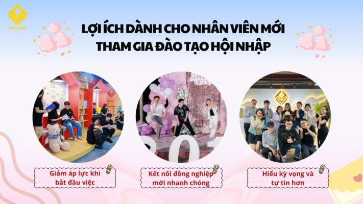 Lợi ích dành cho nhân viên mới tham gia đào tạo hội nhập