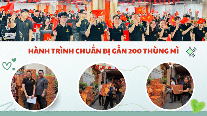 Hành trình chuẩn bị gần 200 thùng mì