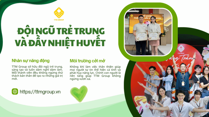 Đội ngũ trẻ trung và đầy nhiệt huyết