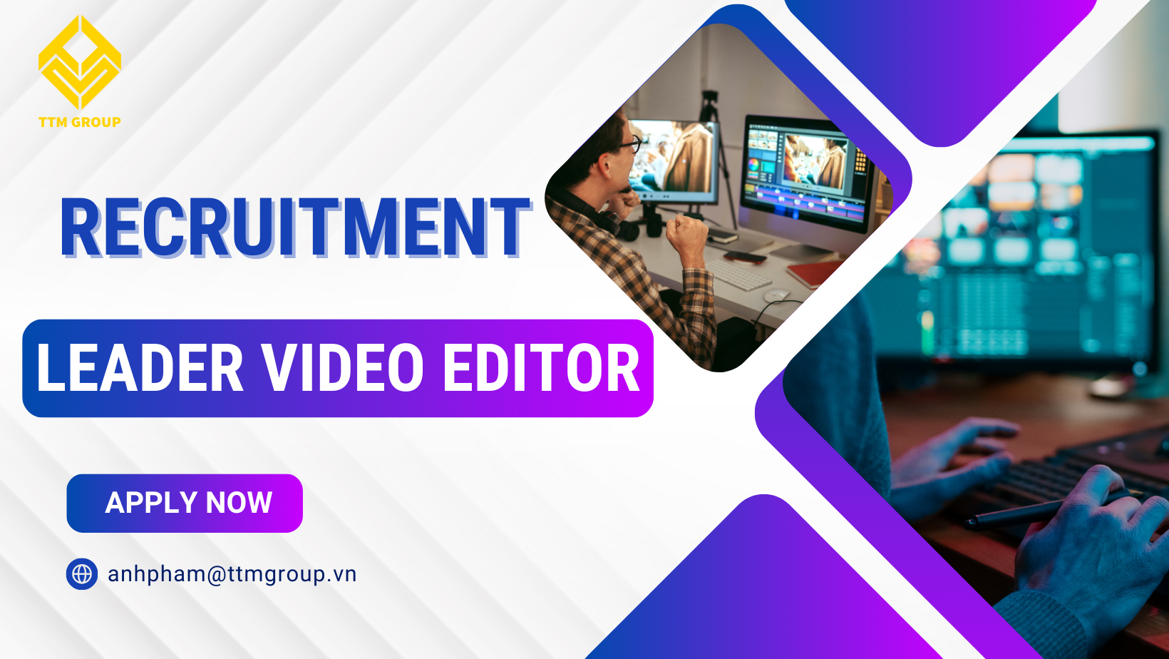 LEADER VIDEO EDITOR (BASIC ENGLISH REQUIRED) – The position is fully filled